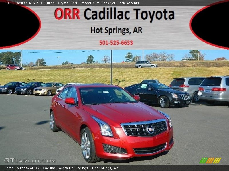 Crystal Red Tintcoat / Jet Black/Jet Black Accents 2013 Cadillac ATS 2.0L Turbo