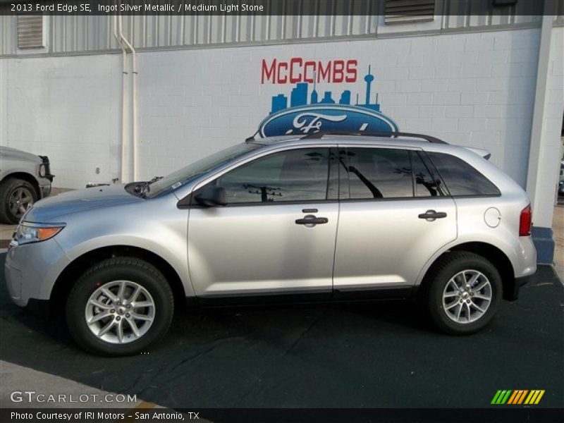 Ingot Silver Metallic / Medium Light Stone 2013 Ford Edge SE