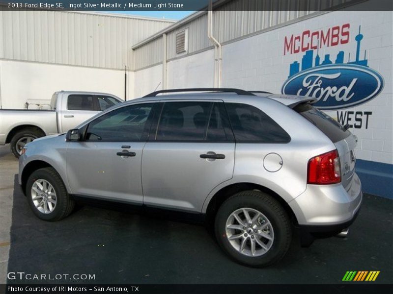 Ingot Silver Metallic / Medium Light Stone 2013 Ford Edge SE