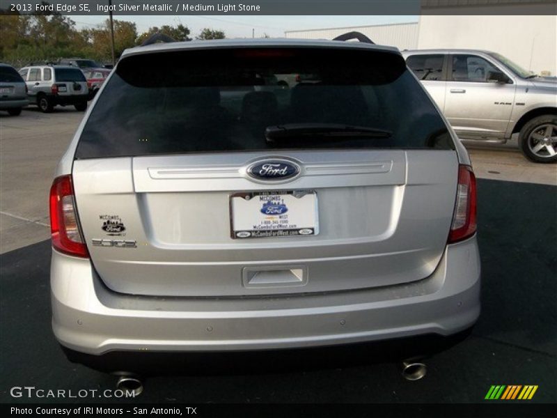 Ingot Silver Metallic / Medium Light Stone 2013 Ford Edge SE