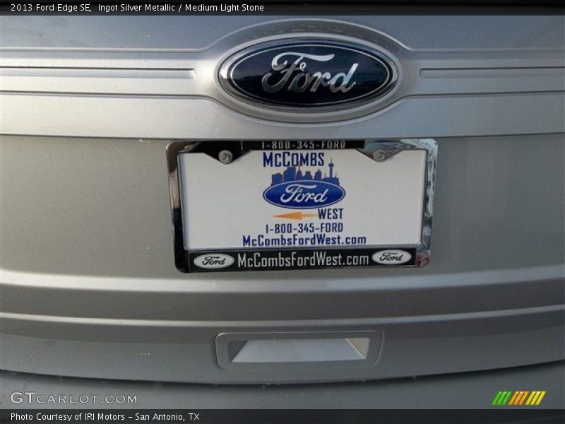 Ingot Silver Metallic / Medium Light Stone 2013 Ford Edge SE