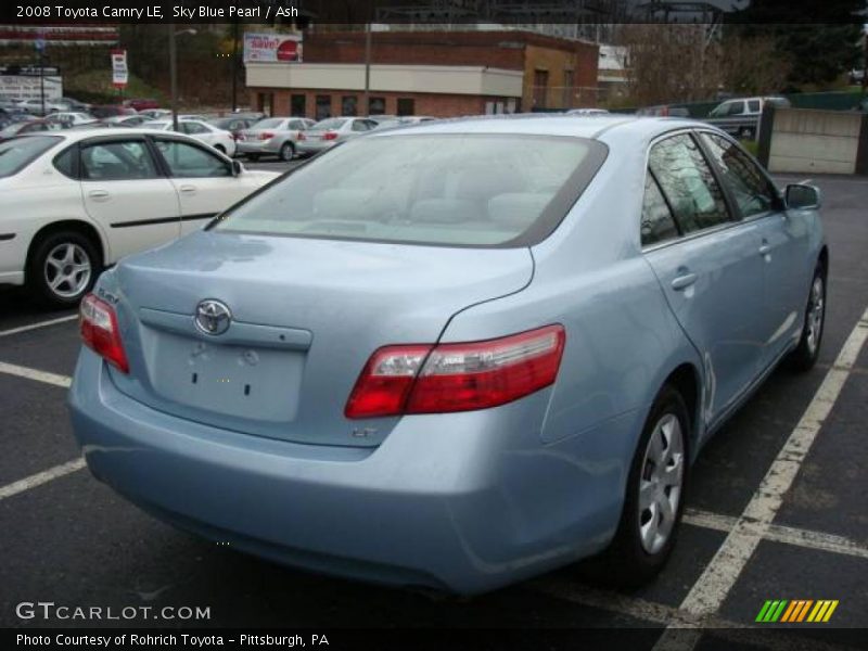 Sky Blue Pearl / Ash 2008 Toyota Camry LE