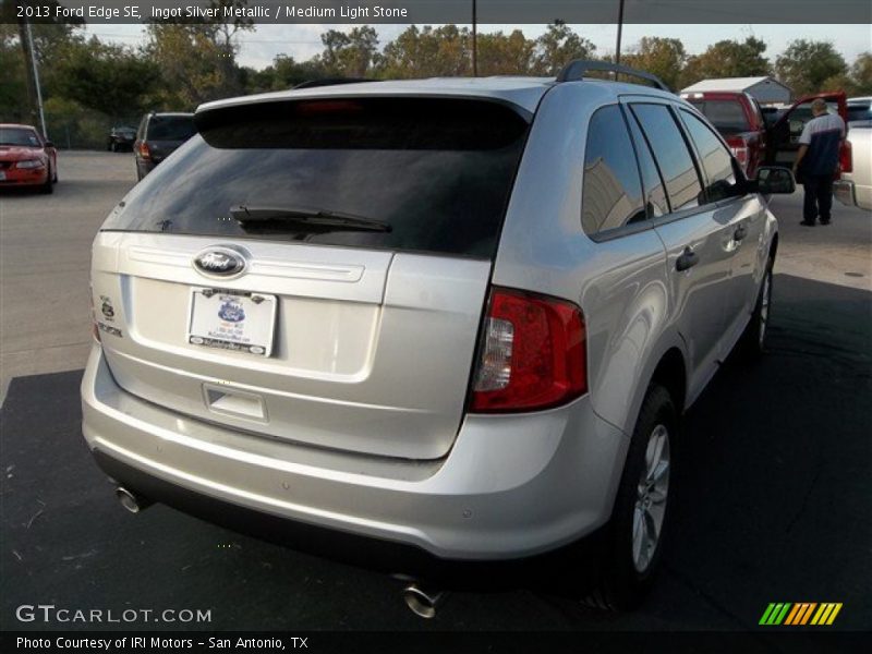 Ingot Silver Metallic / Medium Light Stone 2013 Ford Edge SE