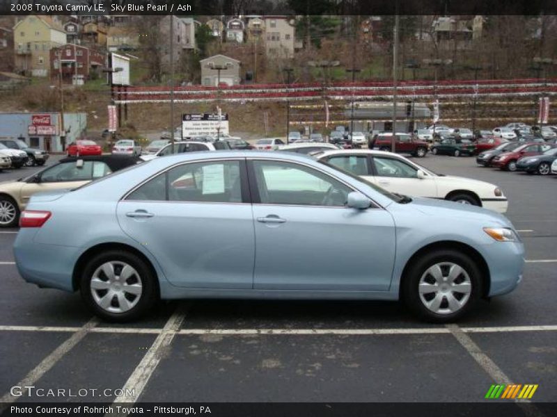 Sky Blue Pearl / Ash 2008 Toyota Camry LE