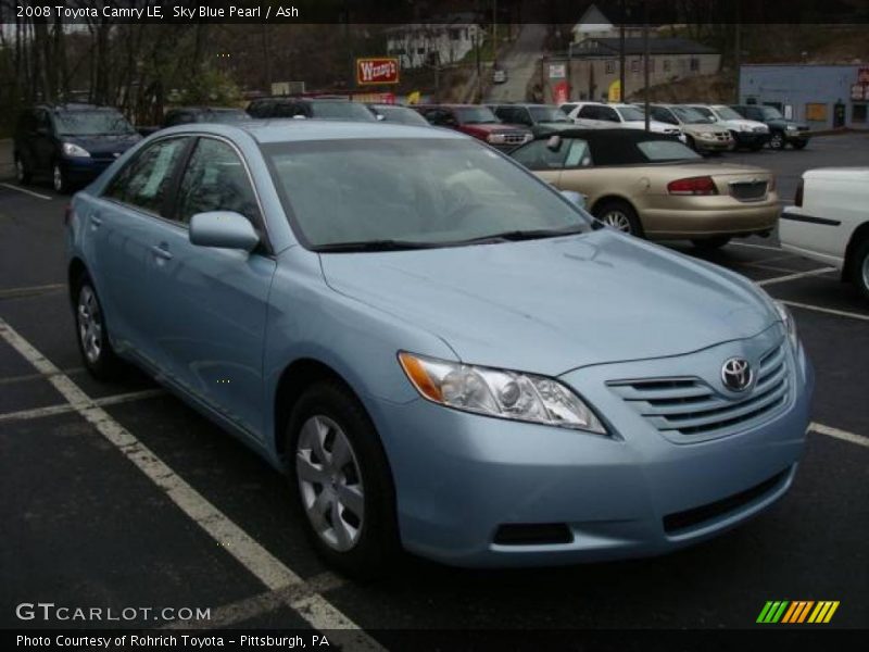 Sky Blue Pearl / Ash 2008 Toyota Camry LE