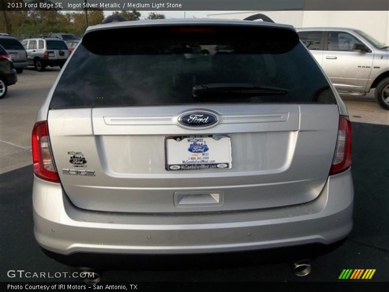 Ingot Silver Metallic / Medium Light Stone 2013 Ford Edge SE