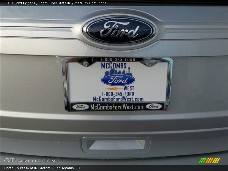 Ingot Silver Metallic / Medium Light Stone 2013 Ford Edge SE