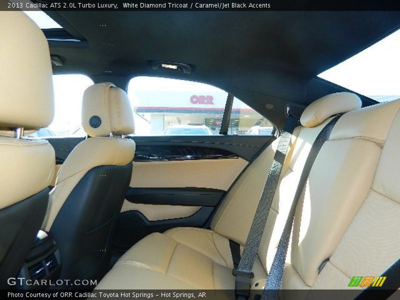 White Diamond Tricoat / Caramel/Jet Black Accents 2013 Cadillac ATS 2.0L Turbo Luxury