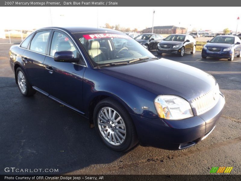 Dark Blue Pearl Metallic / Shale 2007 Mercury Montego Premier