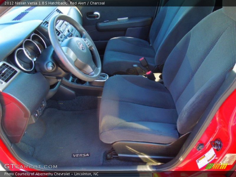 Red Alert / Charcoal 2012 Nissan Versa 1.8 S Hatchback