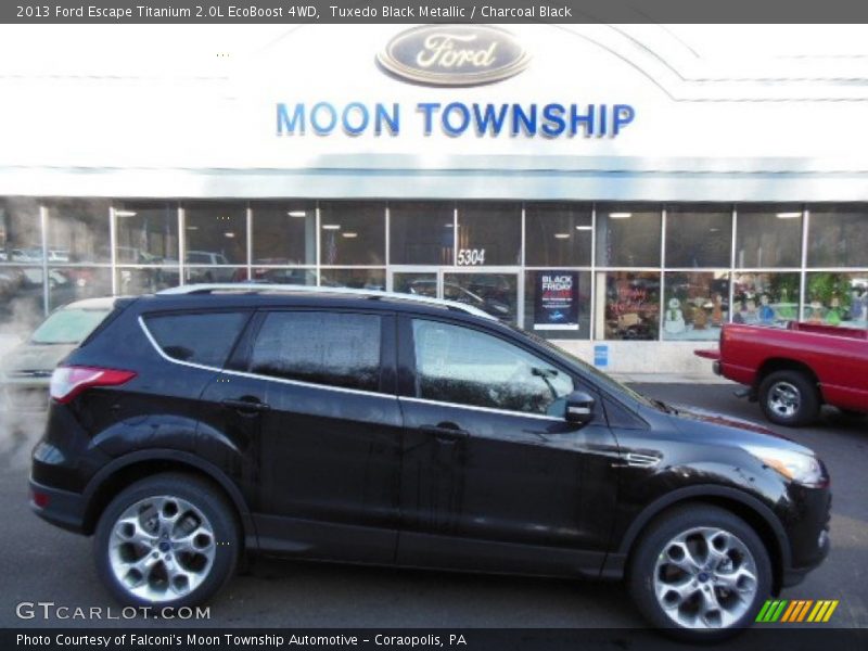 Tuxedo Black Metallic / Charcoal Black 2013 Ford Escape Titanium 2.0L EcoBoost 4WD