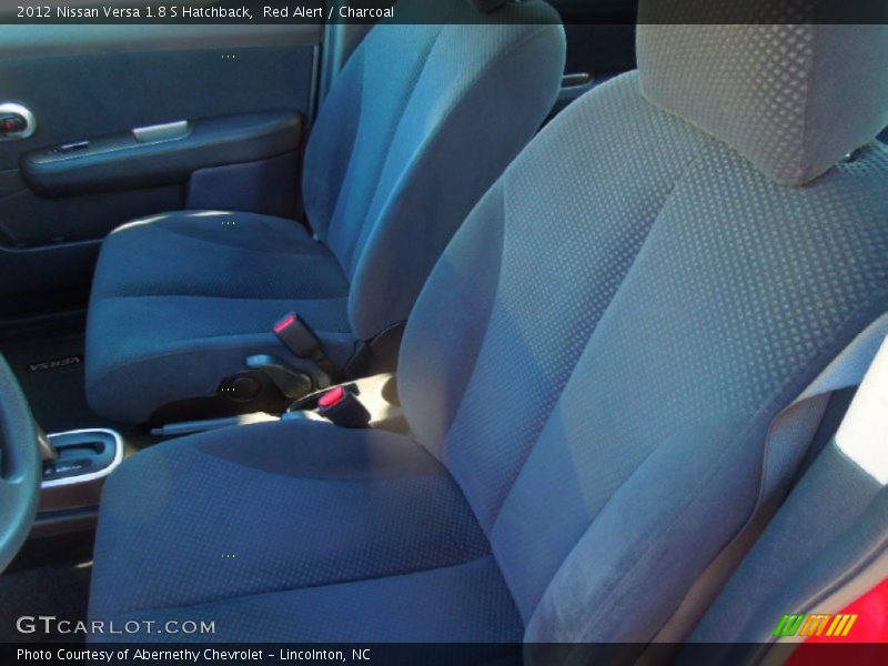 Red Alert / Charcoal 2012 Nissan Versa 1.8 S Hatchback