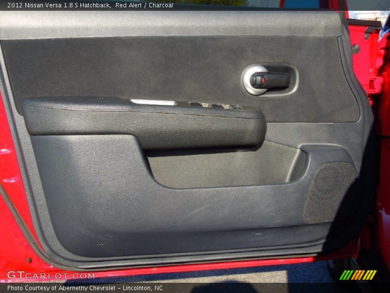 Red Alert / Charcoal 2012 Nissan Versa 1.8 S Hatchback