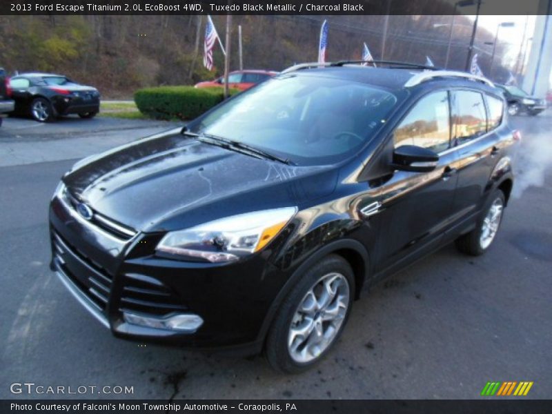 Tuxedo Black Metallic / Charcoal Black 2013 Ford Escape Titanium 2.0L EcoBoost 4WD