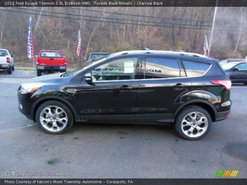 Tuxedo Black Metallic / Charcoal Black 2013 Ford Escape Titanium 2.0L EcoBoost 4WD