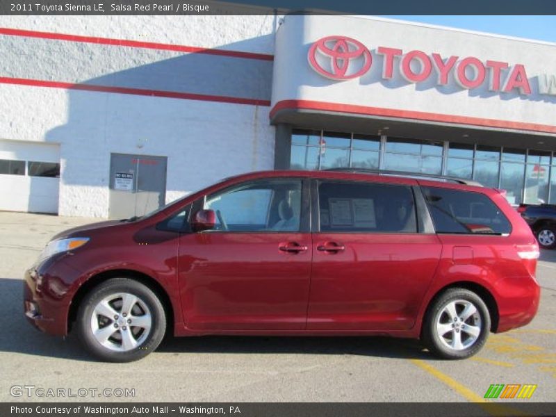 Salsa Red Pearl / Bisque 2011 Toyota Sienna LE