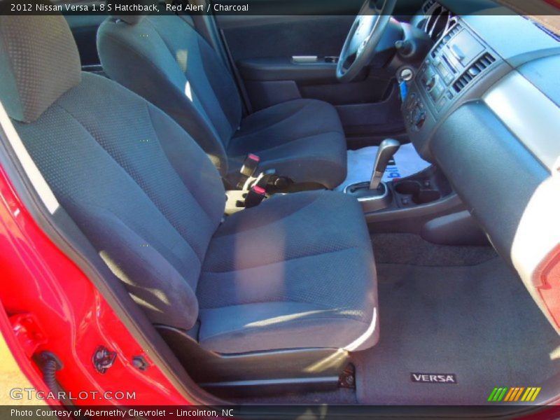 Red Alert / Charcoal 2012 Nissan Versa 1.8 S Hatchback