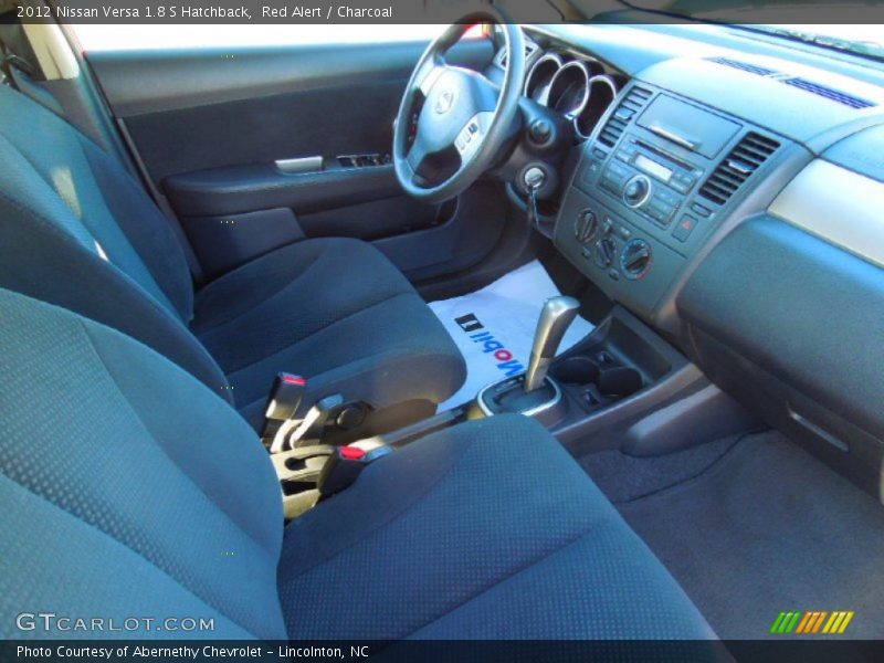 Red Alert / Charcoal 2012 Nissan Versa 1.8 S Hatchback
