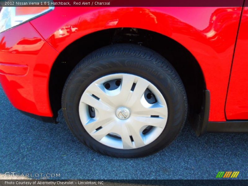 Red Alert / Charcoal 2012 Nissan Versa 1.8 S Hatchback