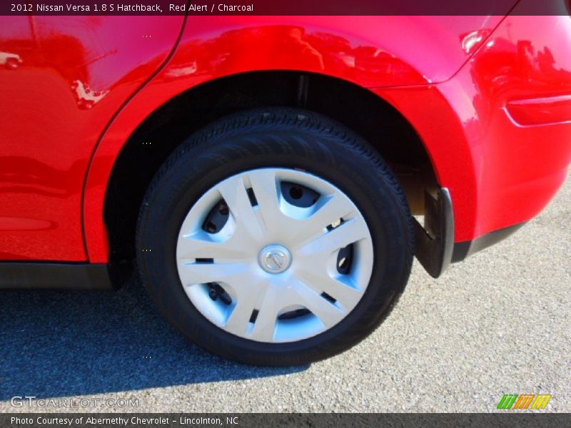 Red Alert / Charcoal 2012 Nissan Versa 1.8 S Hatchback