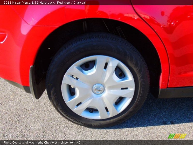 Red Alert / Charcoal 2012 Nissan Versa 1.8 S Hatchback