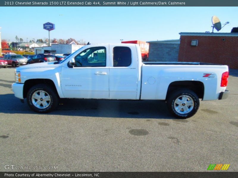 Summit White / Light Cashmere/Dark Cashmere 2013 Chevrolet Silverado 1500 LTZ Extended Cab 4x4