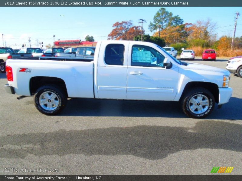 Summit White / Light Cashmere/Dark Cashmere 2013 Chevrolet Silverado 1500 LTZ Extended Cab 4x4