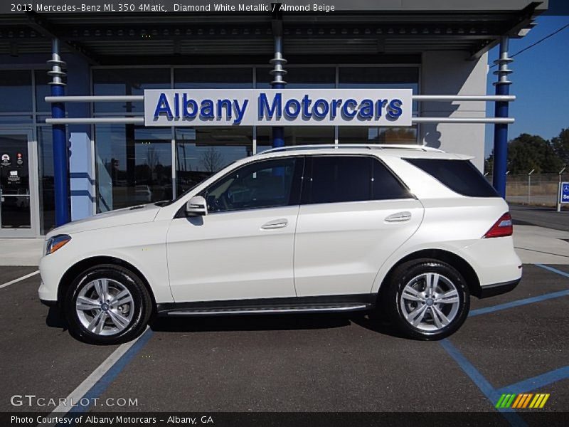 Diamond White Metallic / Almond Beige 2013 Mercedes-Benz ML 350 4Matic