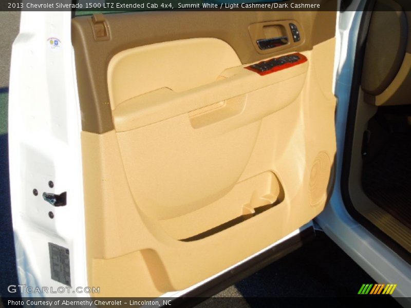 Summit White / Light Cashmere/Dark Cashmere 2013 Chevrolet Silverado 1500 LTZ Extended Cab 4x4