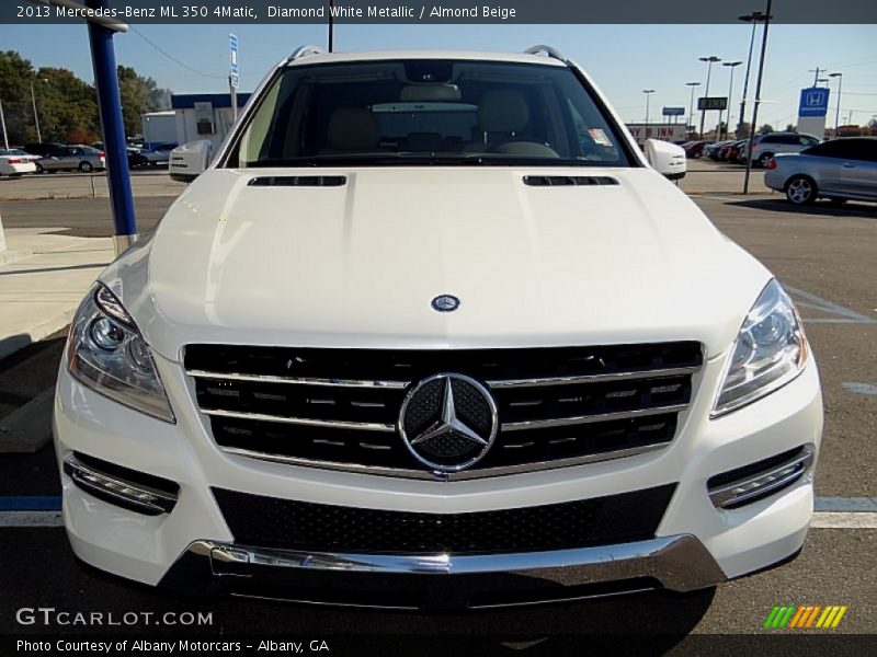 Diamond White Metallic / Almond Beige 2013 Mercedes-Benz ML 350 4Matic