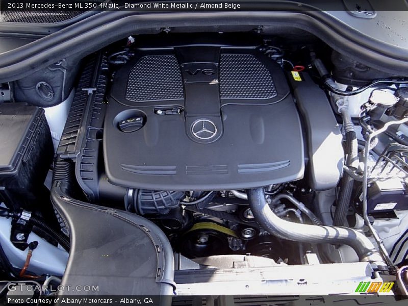 Diamond White Metallic / Almond Beige 2013 Mercedes-Benz ML 350 4Matic