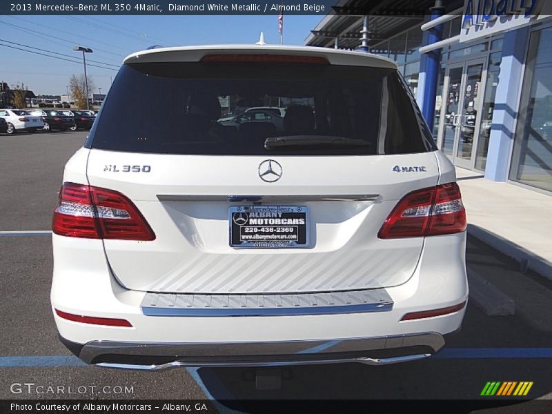 Diamond White Metallic / Almond Beige 2013 Mercedes-Benz ML 350 4Matic
