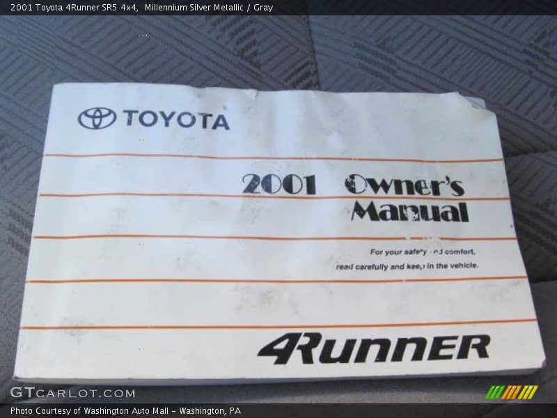 Millennium Silver Metallic / Gray 2001 Toyota 4Runner SR5 4x4