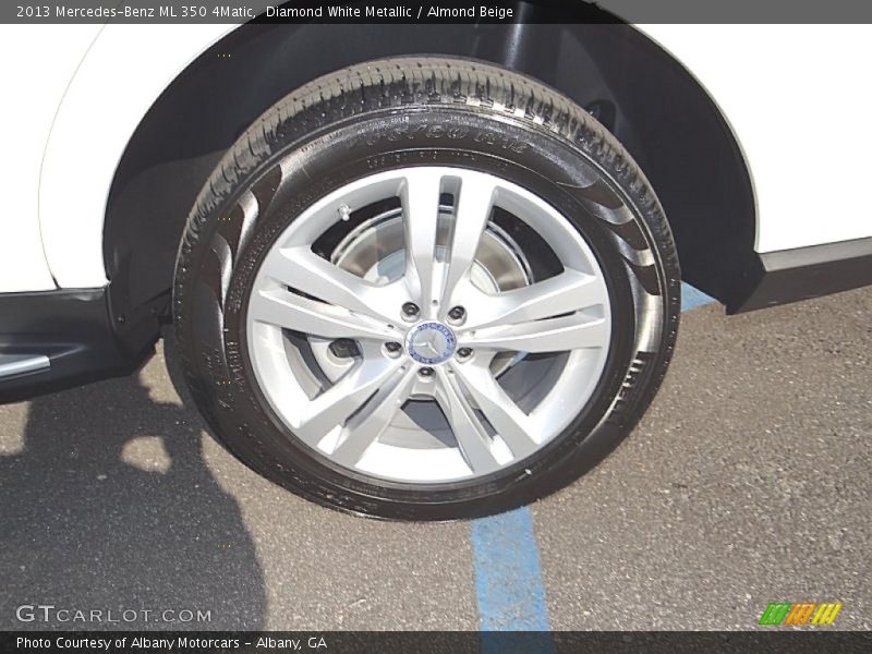 Diamond White Metallic / Almond Beige 2013 Mercedes-Benz ML 350 4Matic
