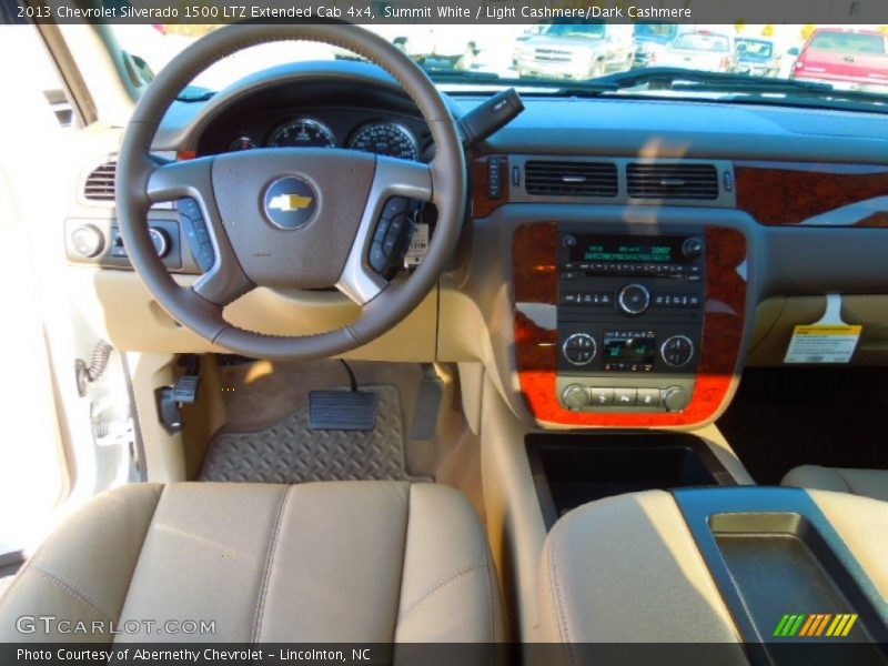 Summit White / Light Cashmere/Dark Cashmere 2013 Chevrolet Silverado 1500 LTZ Extended Cab 4x4