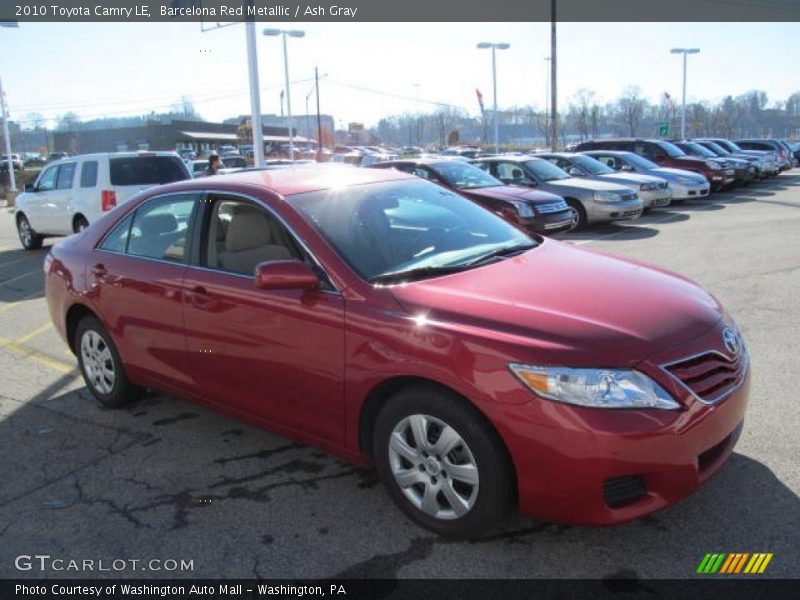 Barcelona Red Metallic / Ash Gray 2010 Toyota Camry LE