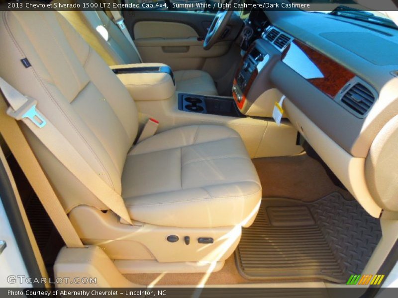 Summit White / Light Cashmere/Dark Cashmere 2013 Chevrolet Silverado 1500 LTZ Extended Cab 4x4