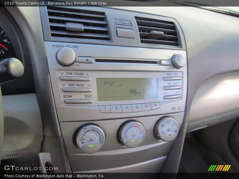 Barcelona Red Metallic / Ash Gray 2010 Toyota Camry LE