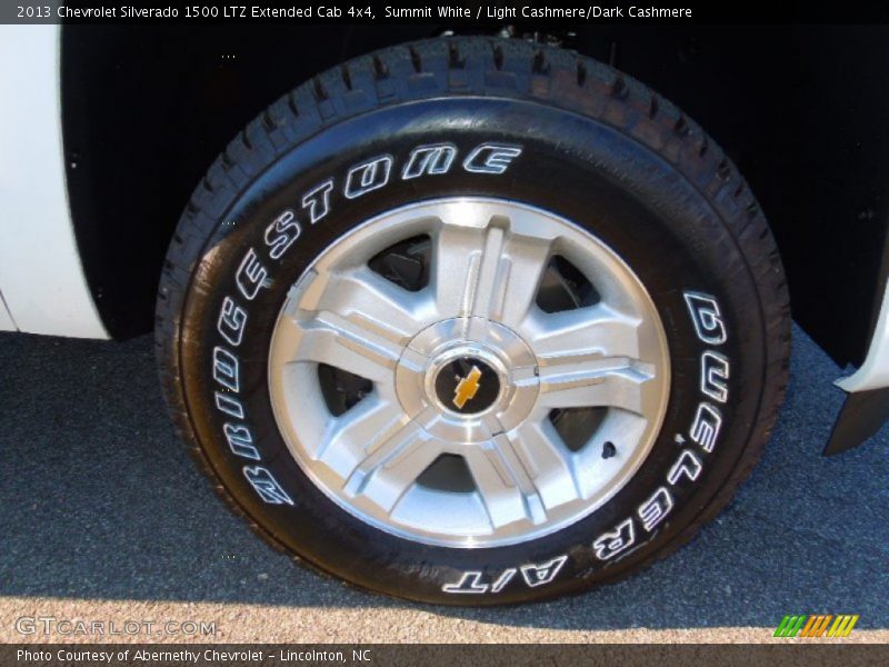 Summit White / Light Cashmere/Dark Cashmere 2013 Chevrolet Silverado 1500 LTZ Extended Cab 4x4