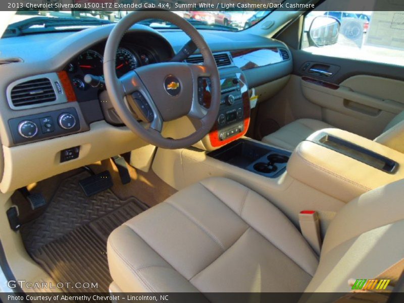 Light Cashmere/Dark Cashmere Interior - 2013 Silverado 1500 LTZ Extended Cab 4x4 