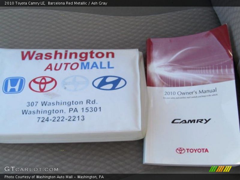 Barcelona Red Metallic / Ash Gray 2010 Toyota Camry LE