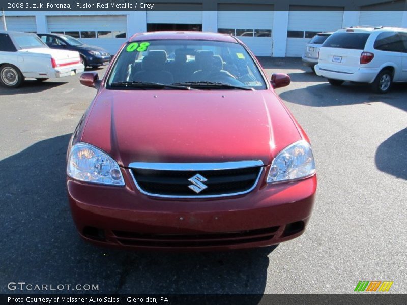 Fusion Red Metallic / Grey 2008 Suzuki Forenza