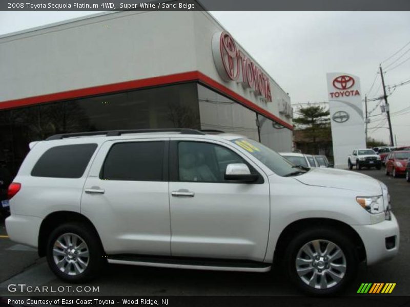 Super White / Sand Beige 2008 Toyota Sequoia Platinum 4WD