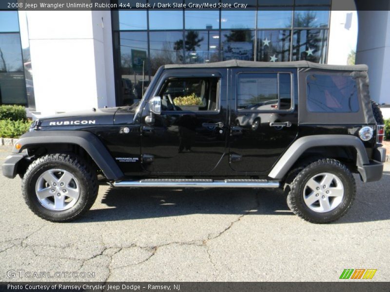 Black / Dark Slate Gray/Med Slate Gray 2008 Jeep Wrangler Unlimited Rubicon 4x4