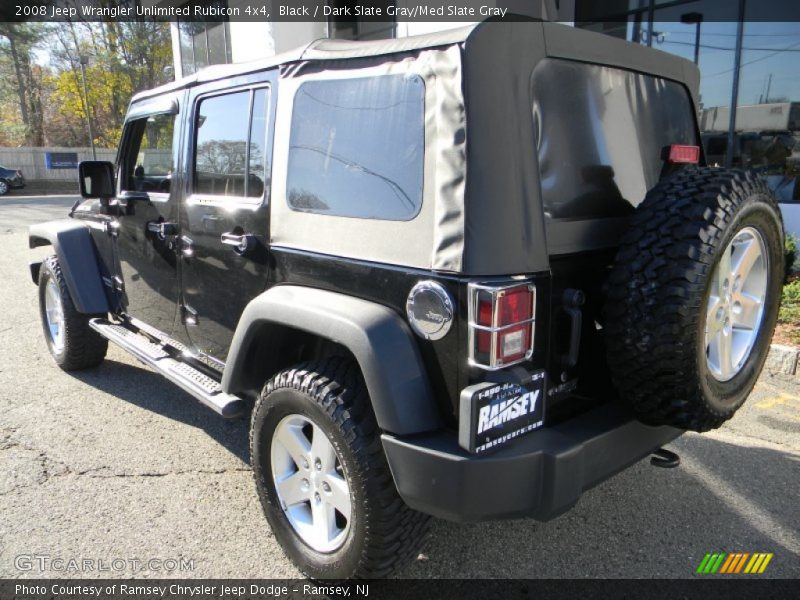 Black / Dark Slate Gray/Med Slate Gray 2008 Jeep Wrangler Unlimited Rubicon 4x4