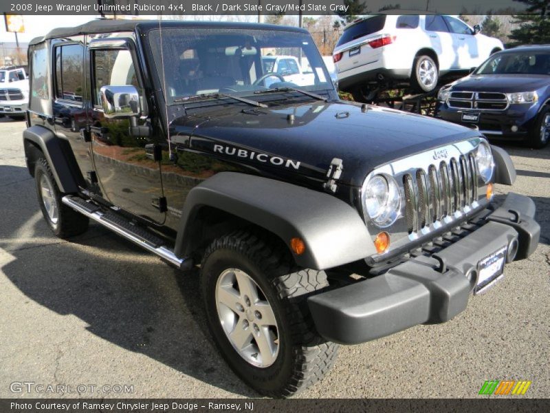 Black / Dark Slate Gray/Med Slate Gray 2008 Jeep Wrangler Unlimited Rubicon 4x4