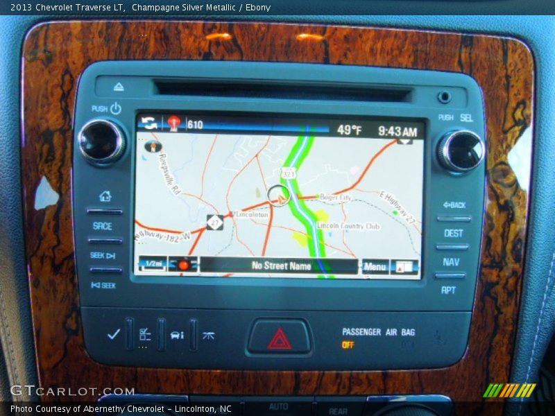 Navigation of 2013 Traverse LT