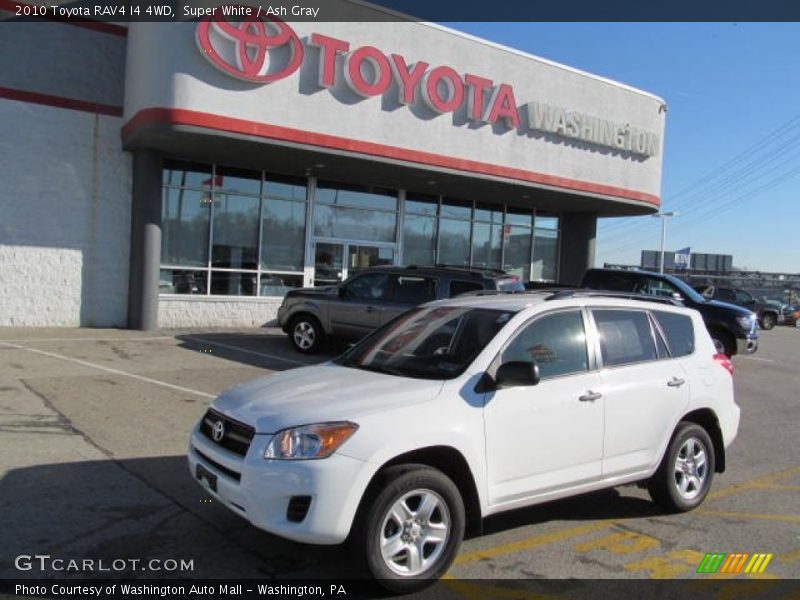 Super White / Ash Gray 2010 Toyota RAV4 I4 4WD