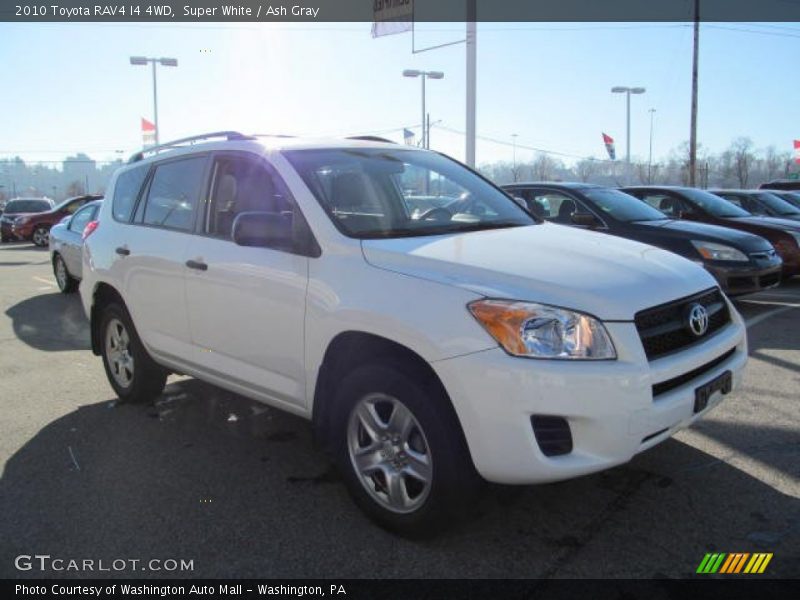 Super White / Ash Gray 2010 Toyota RAV4 I4 4WD