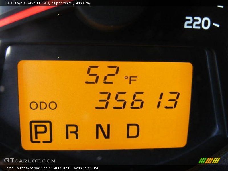 Super White / Ash Gray 2010 Toyota RAV4 I4 4WD